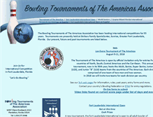Tablet Screenshot of bowlingamericas.com